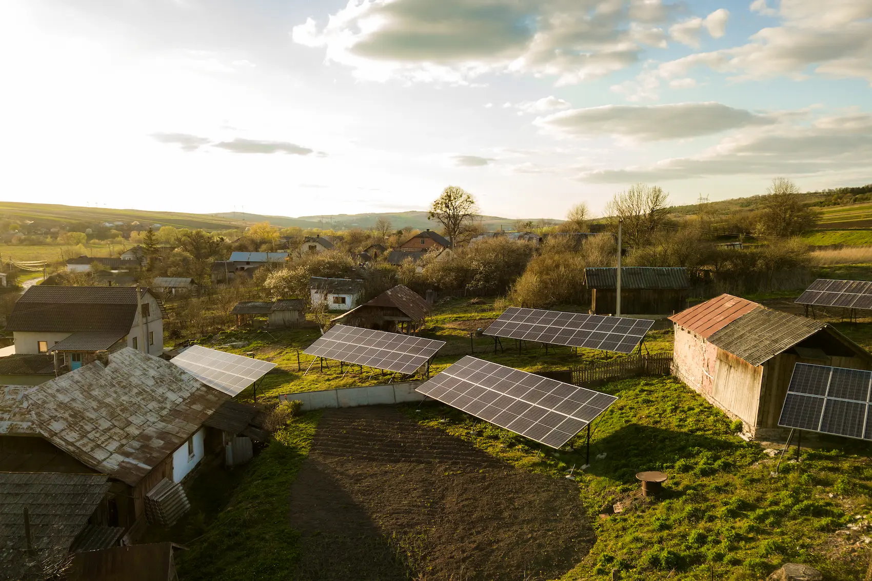 Photovoltaikanlagen in einer ländlichen Energiegemeinschaft